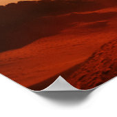 Astronaut op de oppervlakte van MARS. De eerste Ma Poster (Hoek)