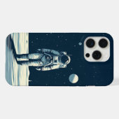Astronaut op de planeet iPhone hoesje (Achterkant horizontaal)