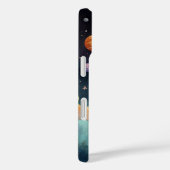 Astronaut op Dino in de ruimte Case-Mate iPhone Case (Achterkant / Rechts)