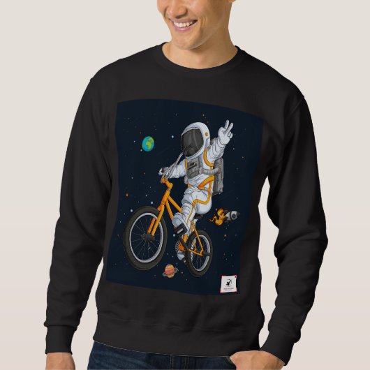 Astronaut op een BMX fiets Trui (Voorkant)