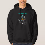 Astronaut op een Galactische motorfiets Hoodie (Voorkant)