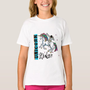 Astronaut op eenhoorn in dit t-shirt ontwerp 