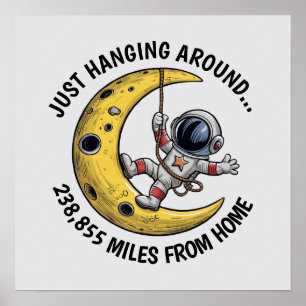 Astronaut op het Poster