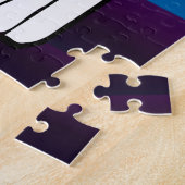 astronaut op maan buitenruimte jongen verjaardag legpuzzel (Zijkant)