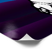 astronaut op maan buitenruimte jongen verjaardag perfect poster (Hoek)