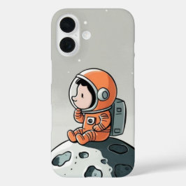 ASTRONAUT OP MAANROTS iPhone 16 HOESJE