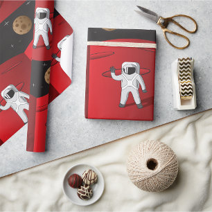 Astronaut op Mars Cadeaupapier