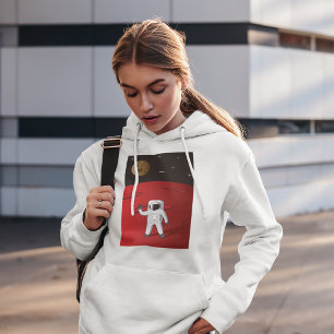 Astronaut op Mars Hoodie