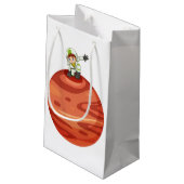 Astronaut op Mars Paper Gift Box Klein Cadeauzakje (Achterkant Gekanteld)