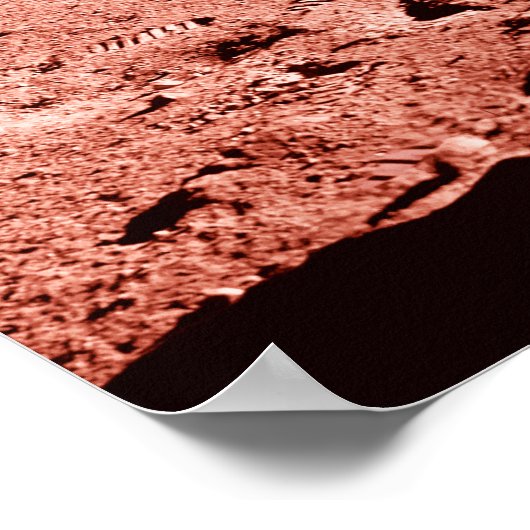 Astronaut op Mars - Poster (Hoek)