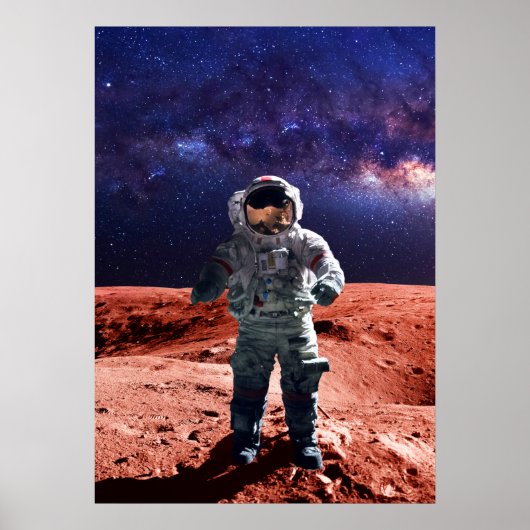 Astronaut op Mars - Poster (Voorkant)