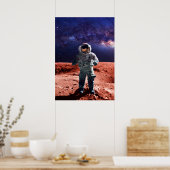 Astronaut op Mars - Poster (Keuken)