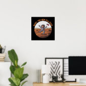 Astronaut op Mars Poster (Thuiskantoor)