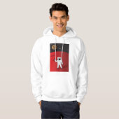 Astronaut op Mars Space Explorer Red Planet Hoodie (Voorkant volledig)