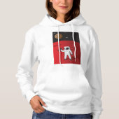 Astronaut op Mars Space Explorer Red Planet Hoodie (Voorkant)