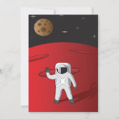 Astronaut op Mars Space Explorer Red Planet Kaart (Voorkant)