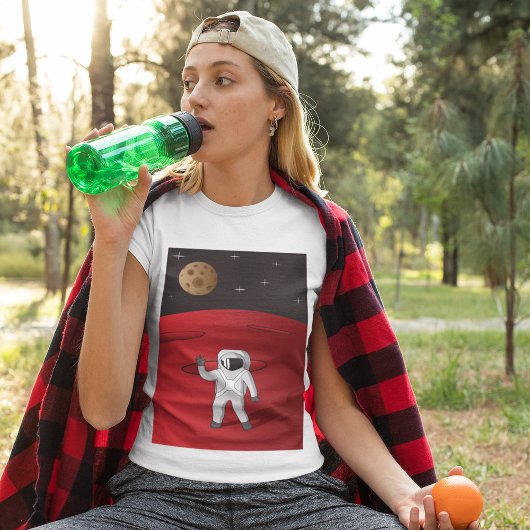 Astronaut op Mars Space Explorer Red Planet T-shirt