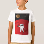 Astronaut op Mars Space Explorer Red Planet T-shirt (Voorkant)