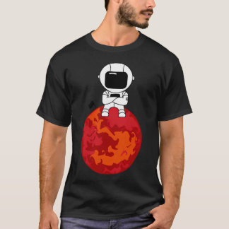 Astronaut op Mars T-shirt