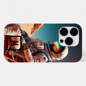 Astronaut op Nieuwe Wereld Case-Mate iPhone Case (Achterkant (horizontaal))