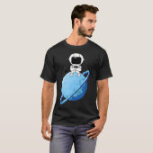 Astronaut op Uranus T-shirt (Voorkant volledig)