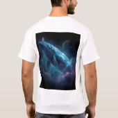 Astronaut op walvis t-shirt (Achterkant)