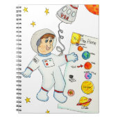 Astronaut op zoek naar aanwijzingen notitieboek (Voorkant)