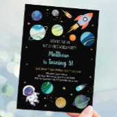 Astronaut Outer Space Birthday Kaart