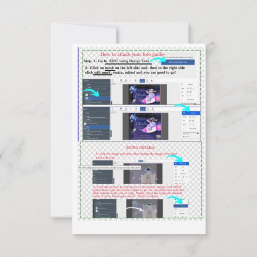 Astronaut Outer Space Birthday Kaart (Achterkant)