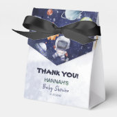 Astronaut Outer Space Boy Baby shower Party Bedankdoosjes (Voorkant Zijde)
