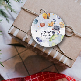 Astronaut Outer Space Boy Baby shower Party Bedankjes Labels