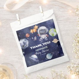 Astronaut Outer Space Boy Baby shower Party Bedankzakje