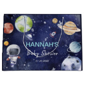 Astronaut Outer Space Boy Baby shower Party Groot Cadeauzakje (Voorkant)