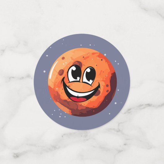 Astronaut Outer Space Boy Birthday Confetti (Kleine voorkant)