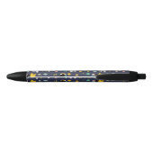 Astronaut Outer Space Cartoon Blauwe Inkt Pen (Achterkant)