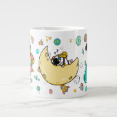 Astronaut Outer Space Cartoon Grote Koffiekop (Voorkant)