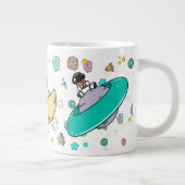 Astronaut Outer Space Cartoon Grote Koffiekop (Rechts)