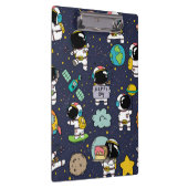 Astronaut Outer Space Cartoon Klembord (Rechts)