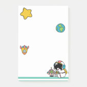 Astronaut Outer Space Cartoon Post-it® Notes (Voorkant)