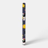 Astronaut Outer Space Cartoon Samsung Galaxy Hoesje (Linkerkant)