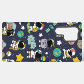 Astronaut Outer Space Cartoon Samsung Galaxy Hoesje (Achterkant horizontaal)