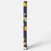 Astronaut Outer Space Cartoon Samsung Galaxy Hoesje (Linkerkant)