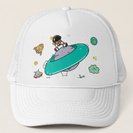 Astronaut Outer Space Cartoon Trucker Pet