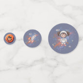 Astronaut Outer Space Girl Birthday Confetti (Voorkanten)