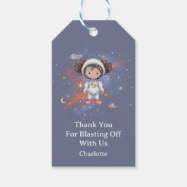 Astronaut Outer Space Girl Birthday Thank You  Cadeaulabel