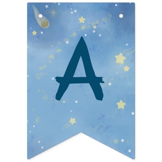 Astronaut Outer Space Planets Birthday Vlaggetjes (Derde vlag)