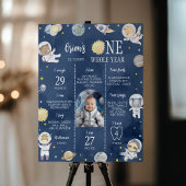 Astronaut Outer Space Safari Verjaardag Mijlpaal Poster