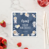 Astronaut Outer Space Safari Verjaardag servetten (Insitu)