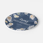 Astronaut Outer Space Safari Verjaardagspapier Bor Papieren Bordje (Gekanteld)