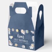 Astronaut Outer Space Safari Wild op een verjaarda Bedankdoosjes (Geopend)